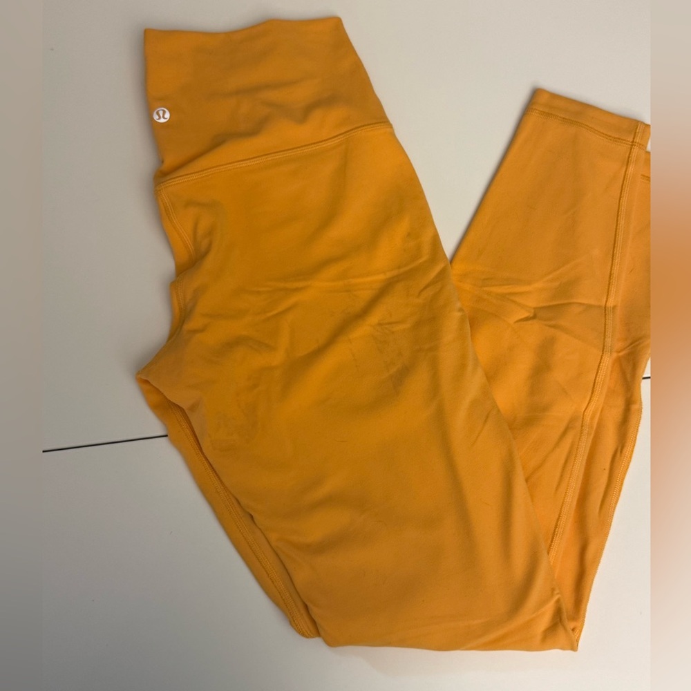 lululemon athletica Orange Leggings Size 8